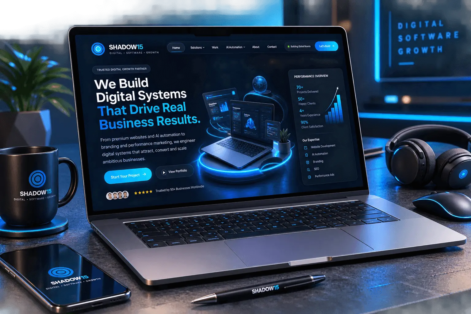 Shadow15 Website Preview